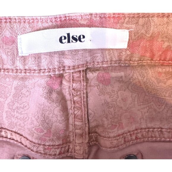 Else Mauve Womens Pink Paisley Floral Skinny Jeans W29 Cotton & Lyocell Stretch - Picture 8 of 14